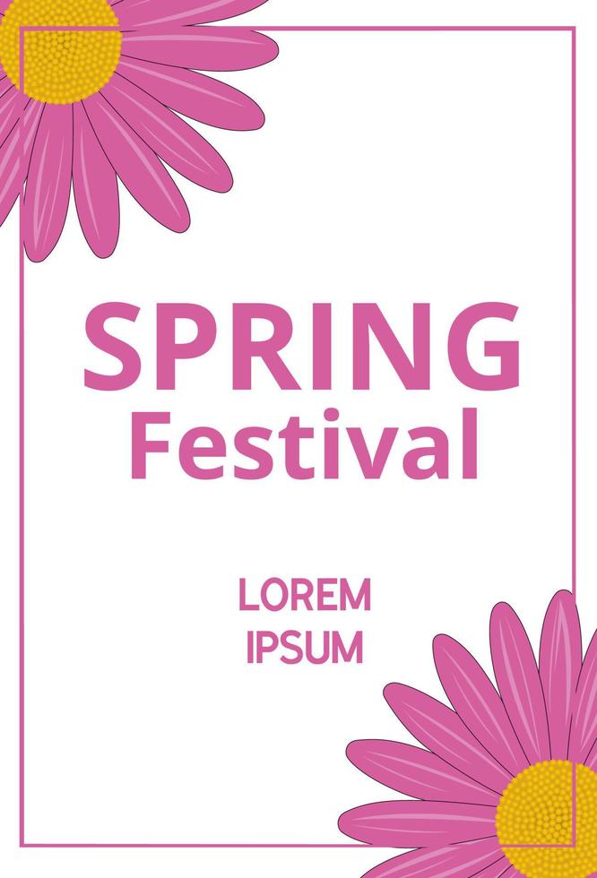 Spring festival background vector