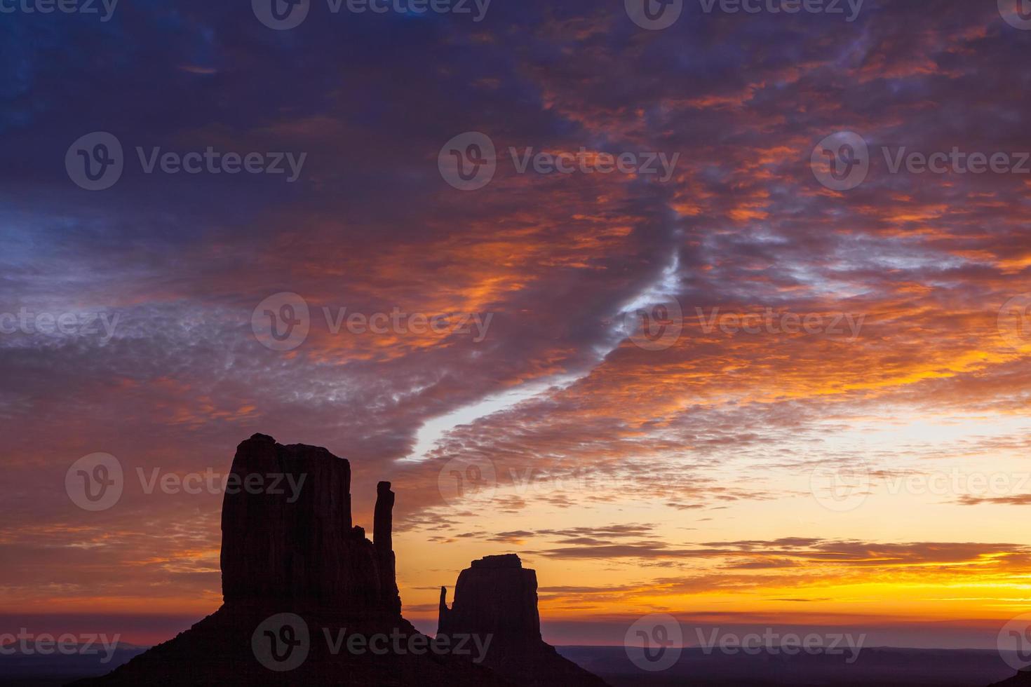 Scenic view of Monument Valley Utah USA photo