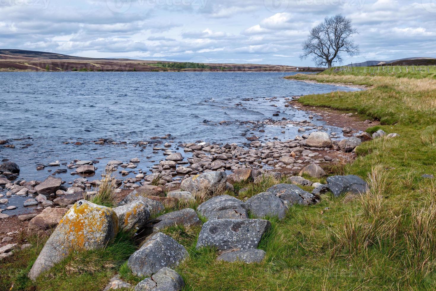 View of Lochindorb in Scotland photo