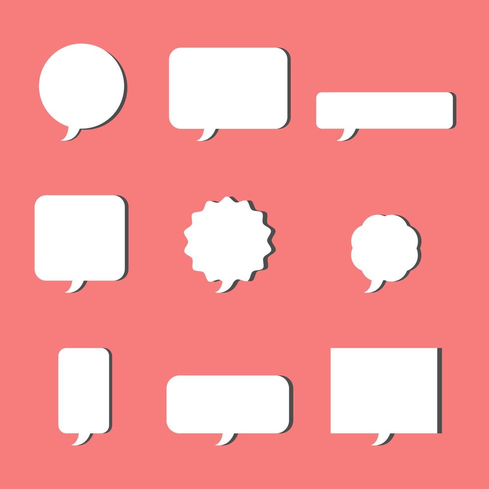 Speech Bubble Pack Vector Illustration Vector Design