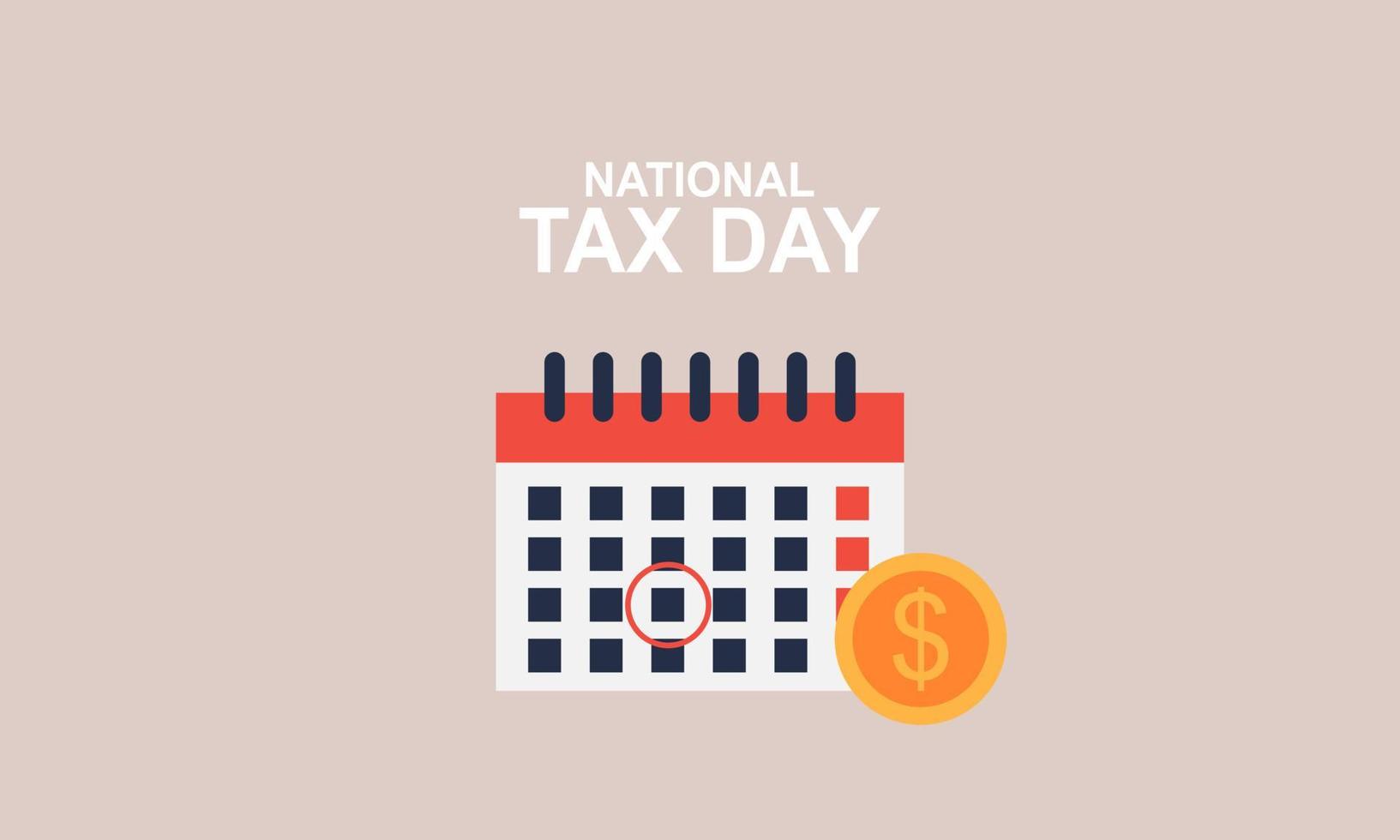 tax day vector. tax day flat. national tax day 6653671 Vector Art at
