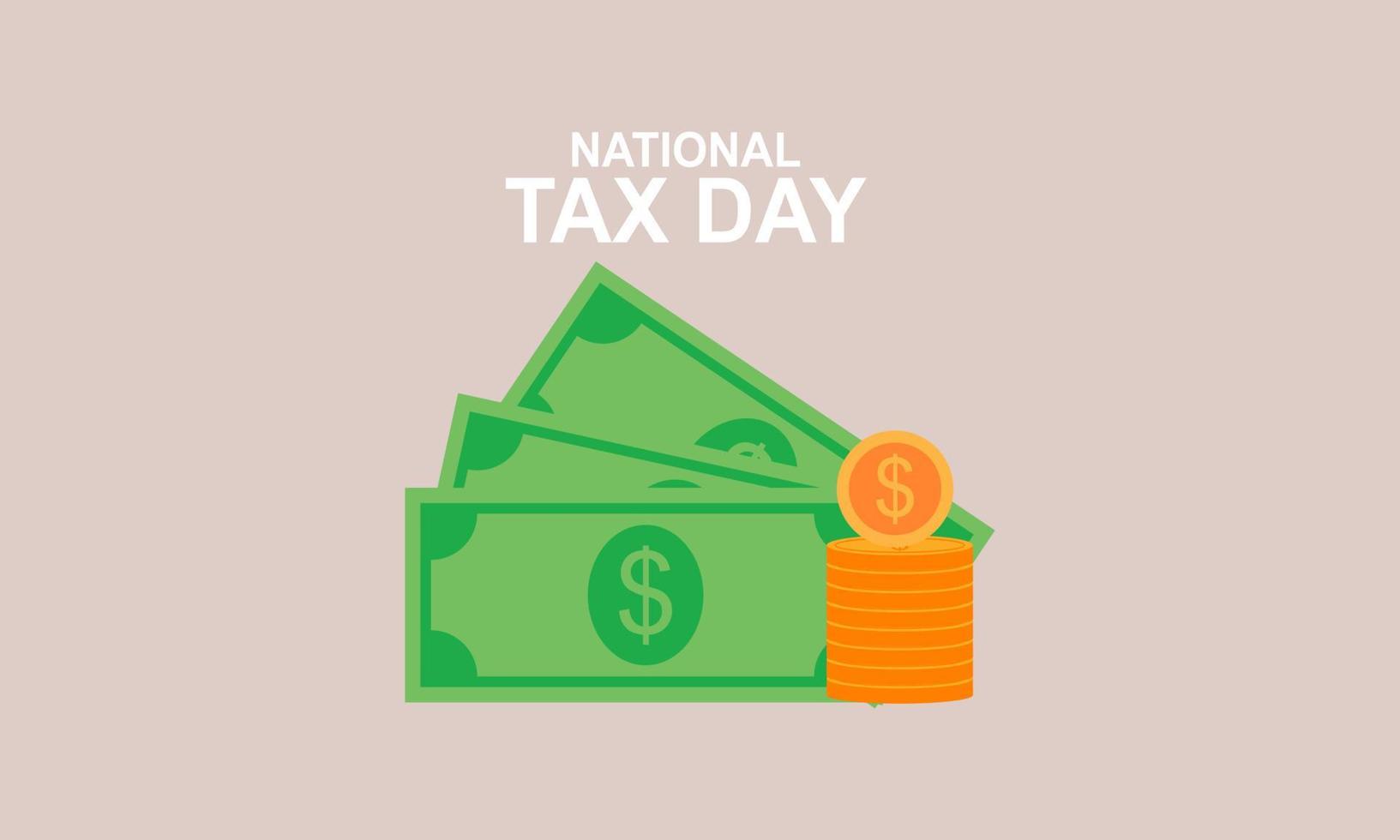 tax day vector. tax day flat. national tax day 6653672 Vector Art at