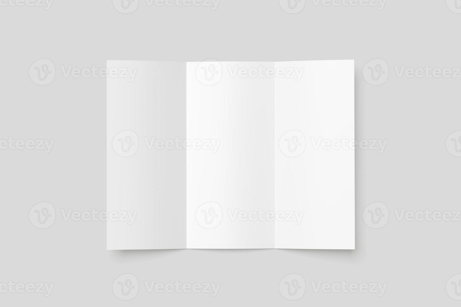 A4 TRIFOLD BROCHURE BLANK MOCKUPS photo