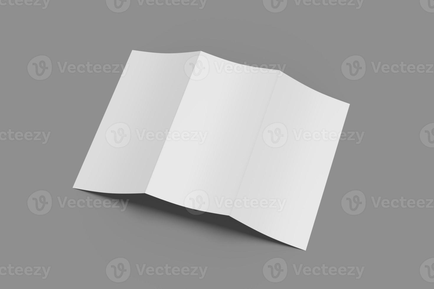 A4 TRIFOLD BROCHURE BLANK MOCKUPS photo