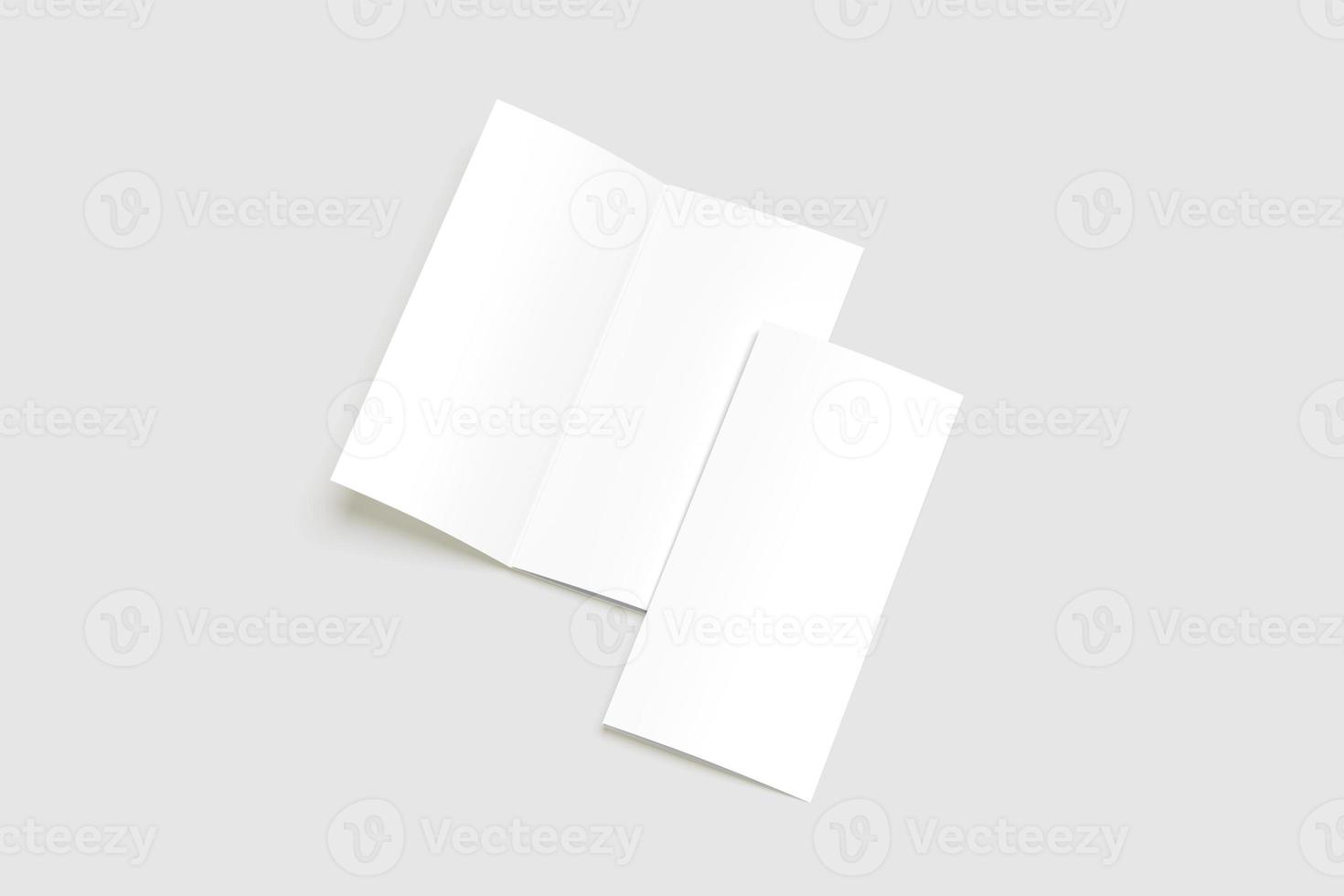 A4 TRIFOLD BROCHURE BLANK MOCKUPS photo