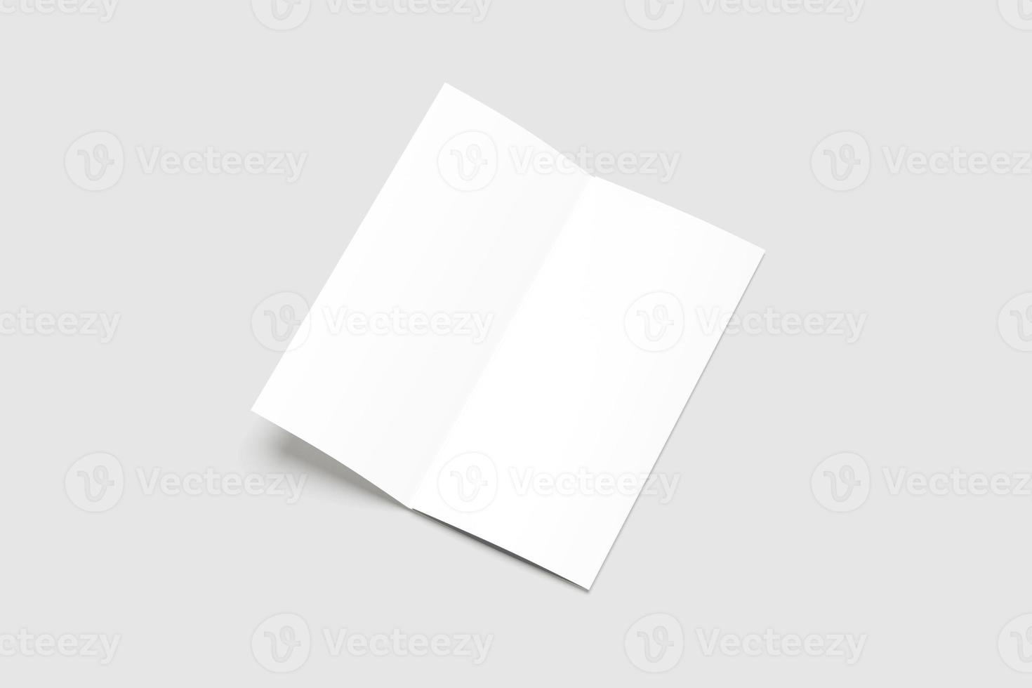 A4 TRIFOLD BROCHURE BLANK MOCKUPS photo