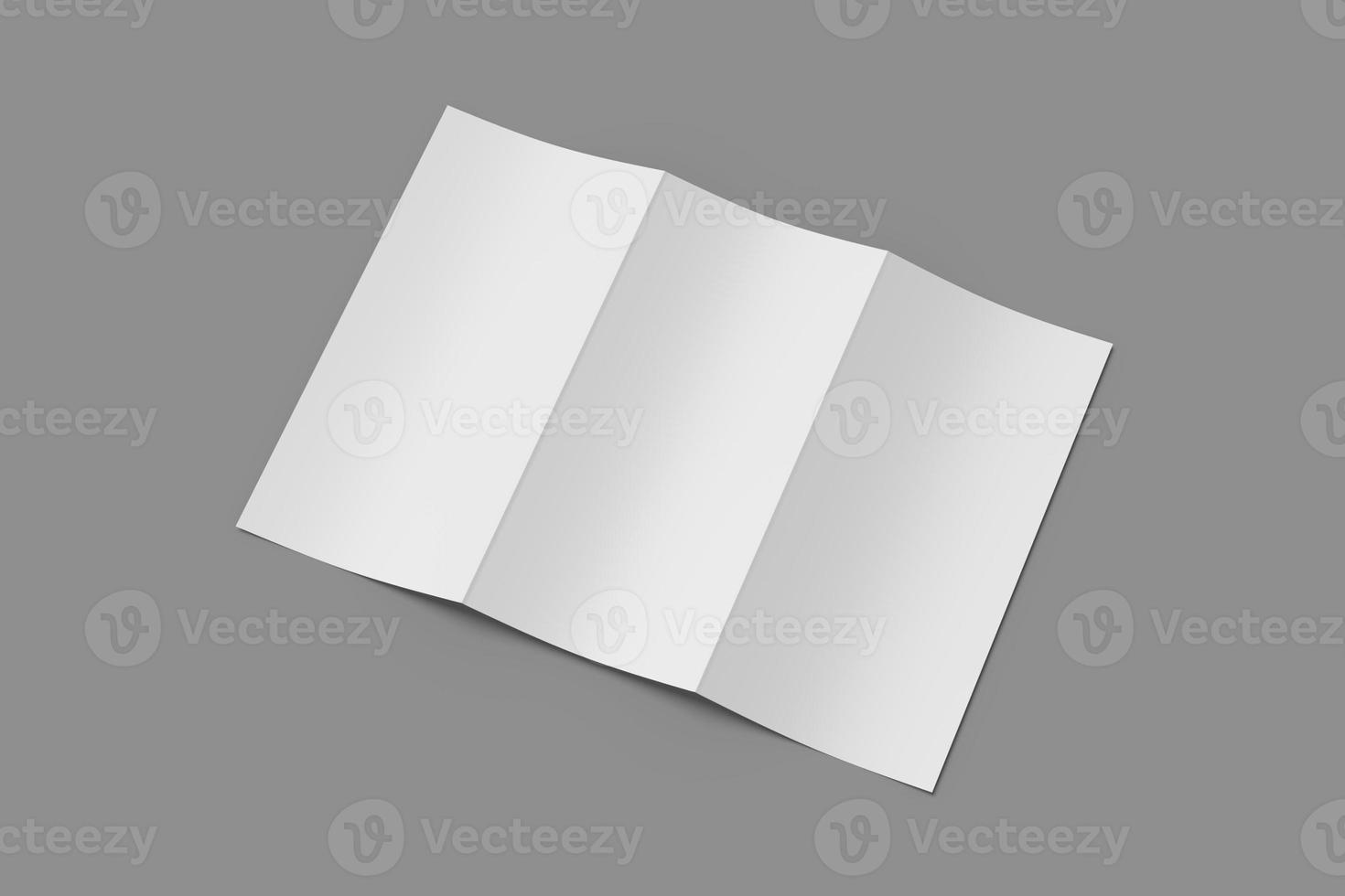 A4 TRIFOLD BROCHURE BLANK MOCKUPS photo