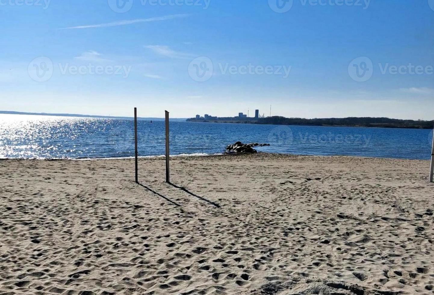 Beach nature background photo