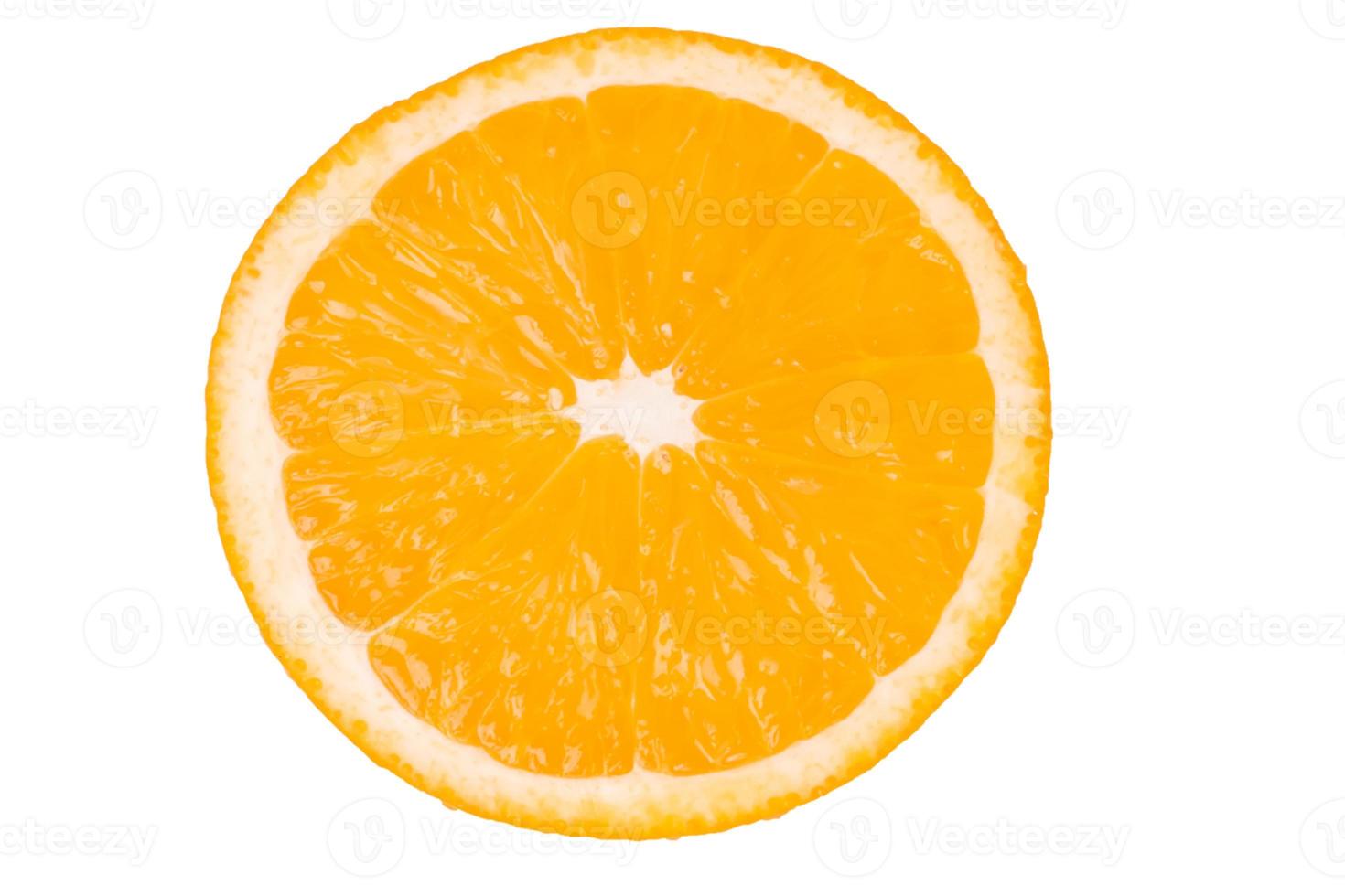 Orange fruit on white background photo