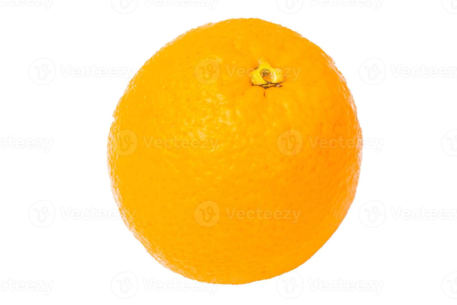 Orange fruit on white background photo