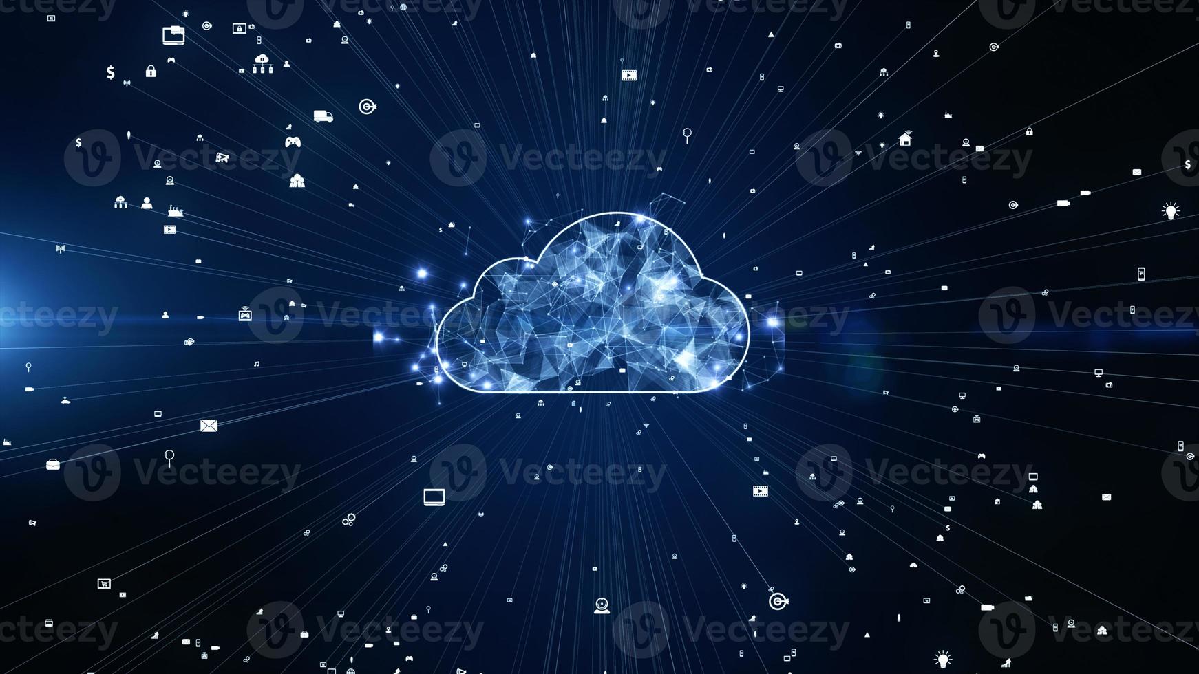 Digital data network connections cloud computing and global communication. 5g high-speed connection data analysis. Technology data binary code network conveying connectivity background concept. photo