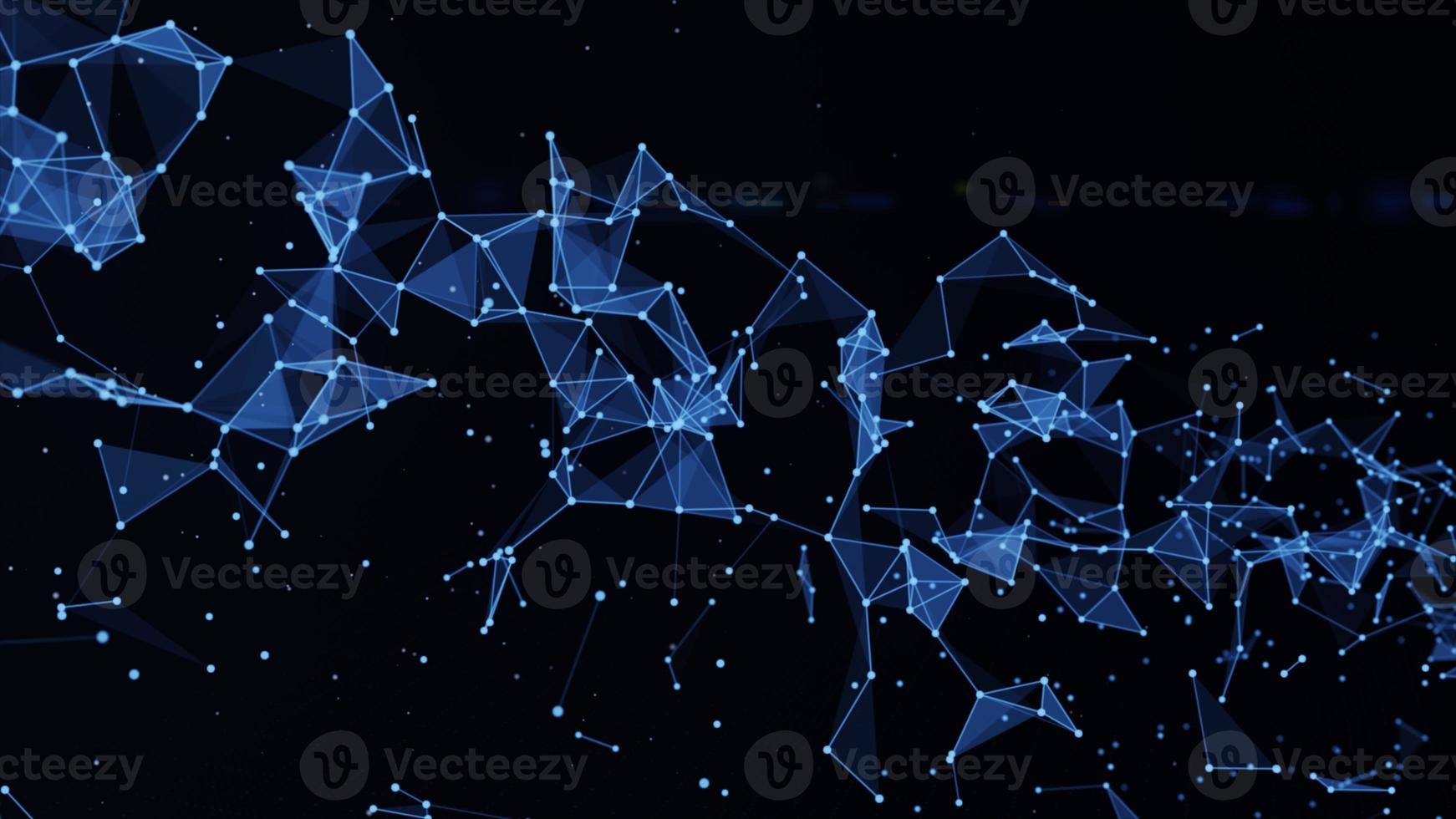 Polygon abstract background with dots and lines connect. Technology Network Data Connection. Futuristic Cyberspace background. photo