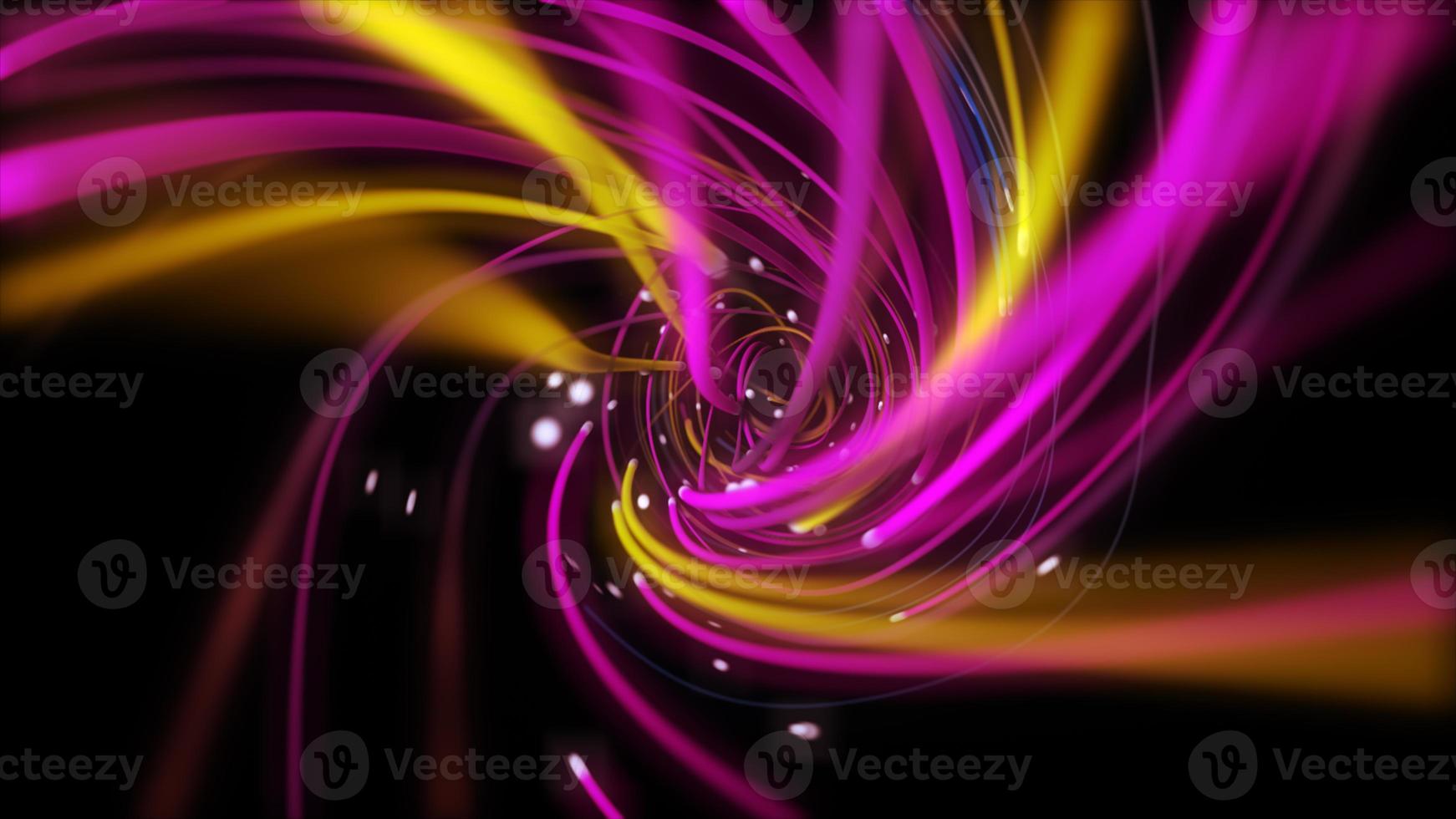 Digital multicolor strings lines twisting. Geometric abstract background photo