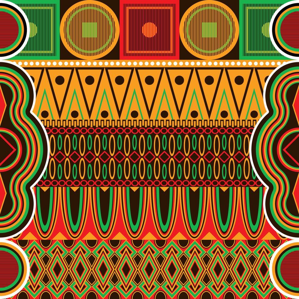 Pan African Color Seamless Pattern vector