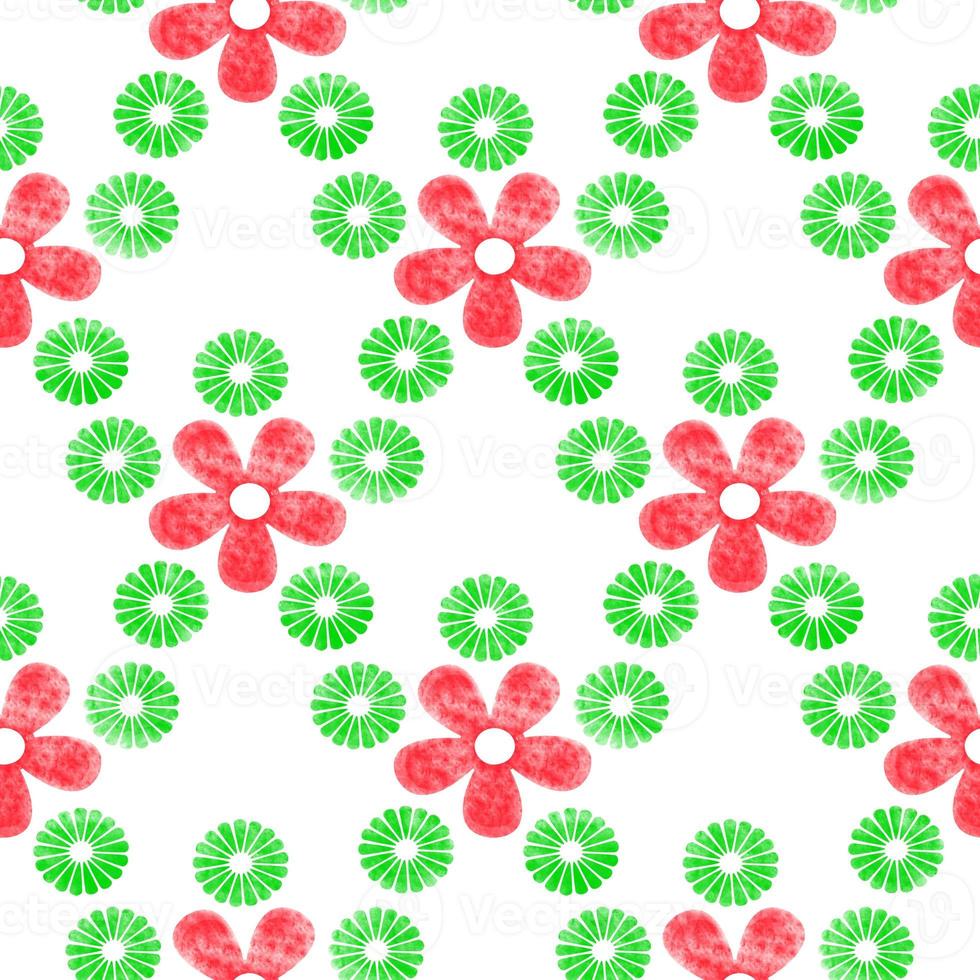 Colorful Floral Seamless Background Pattern photo
