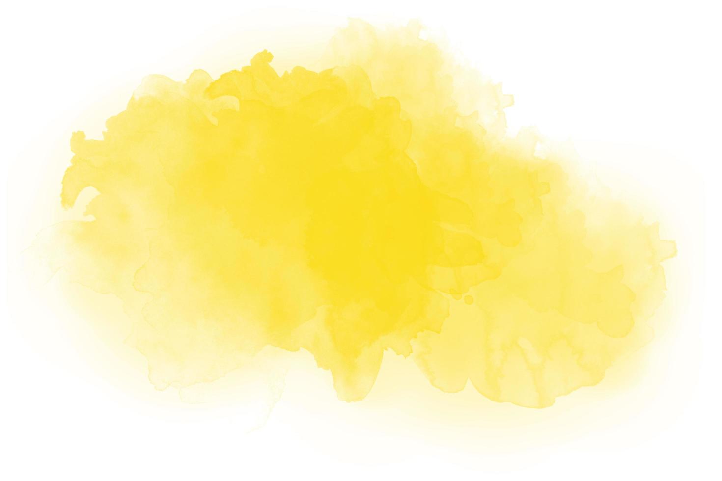 Lemon yellow abstract watercolor backgrounds. Color splash design element. photo