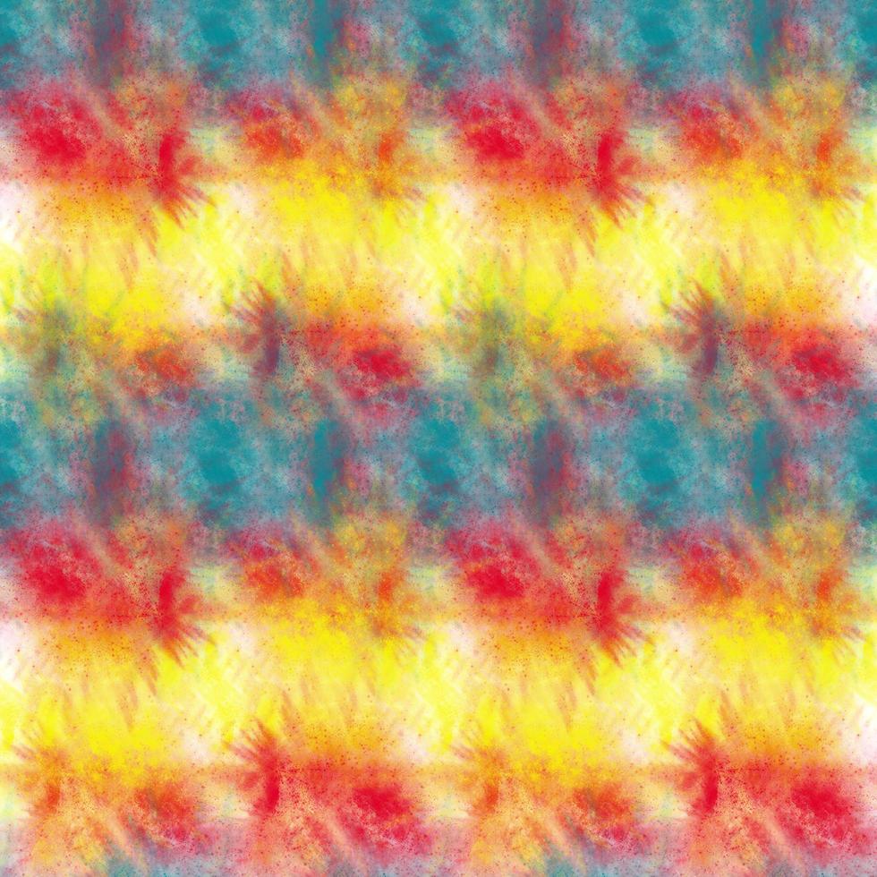 Tie Dye Shibori Watercolor Background Seamless Pattern with Bright Color photo