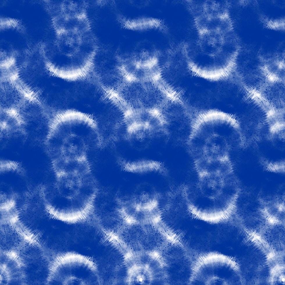 batik azul tie dye fondo de acuarela abstracta sin costuras foto