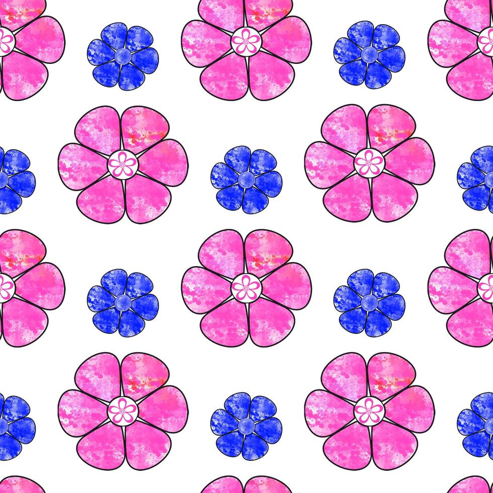 Colorful Floral Seamless Background Pattern photo