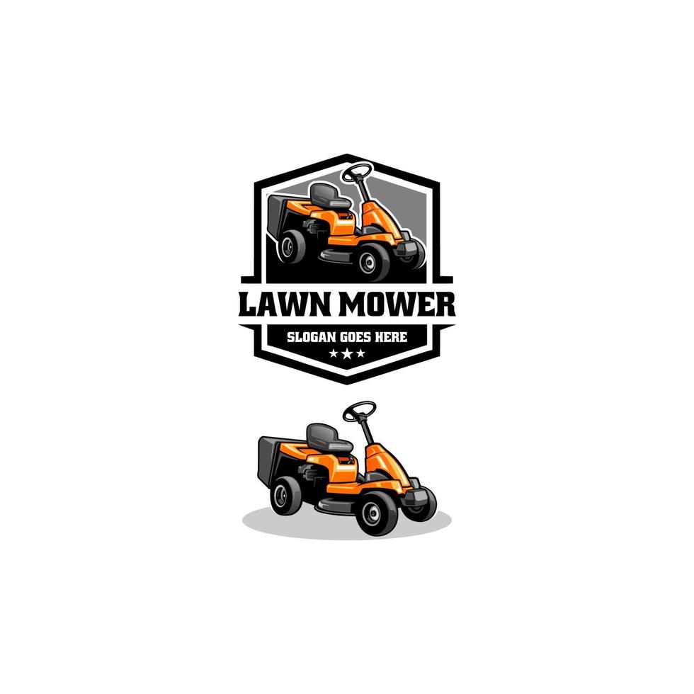 lawn mower isolated logo vector