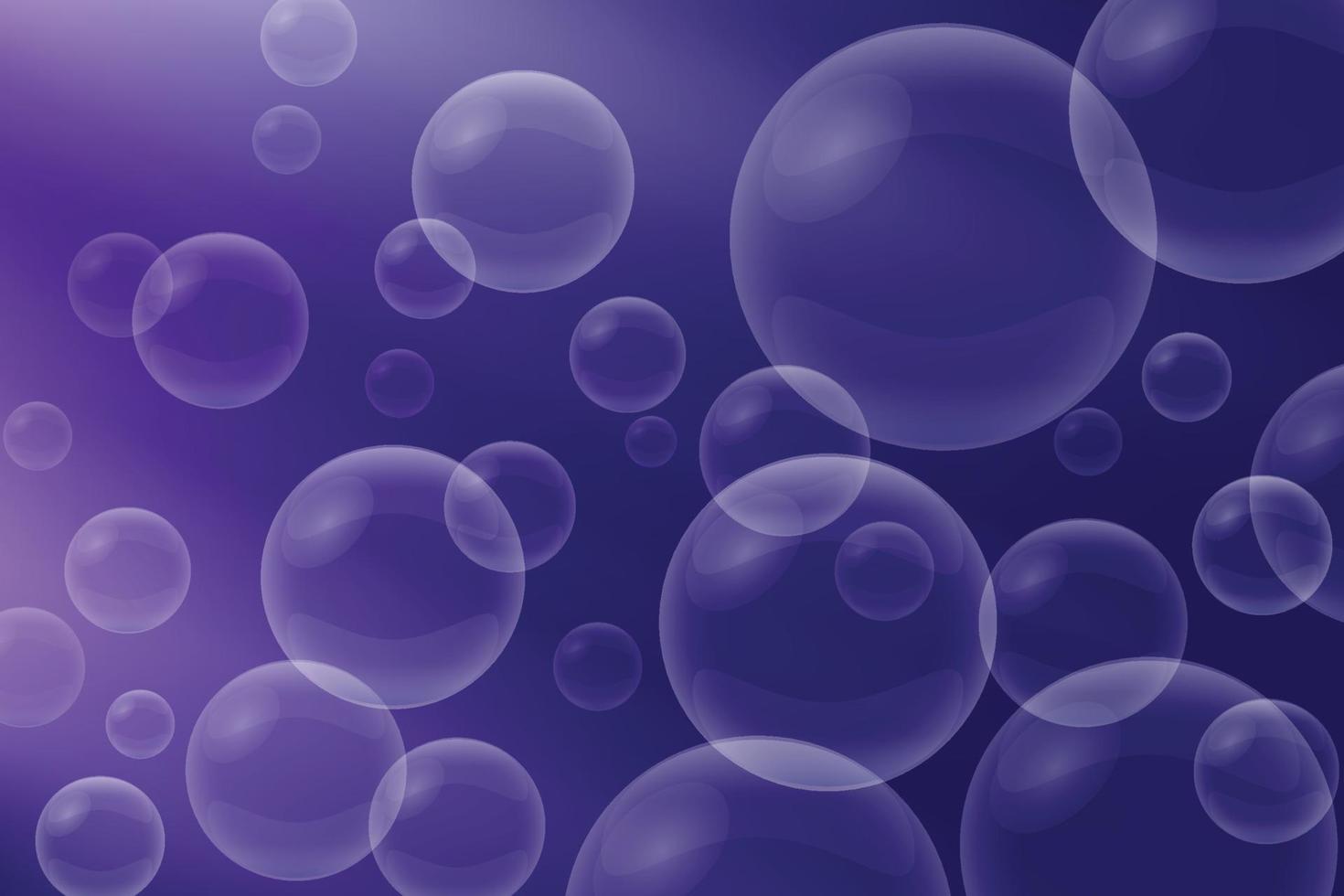 burbujas abstractas sobre un fondo azul vector