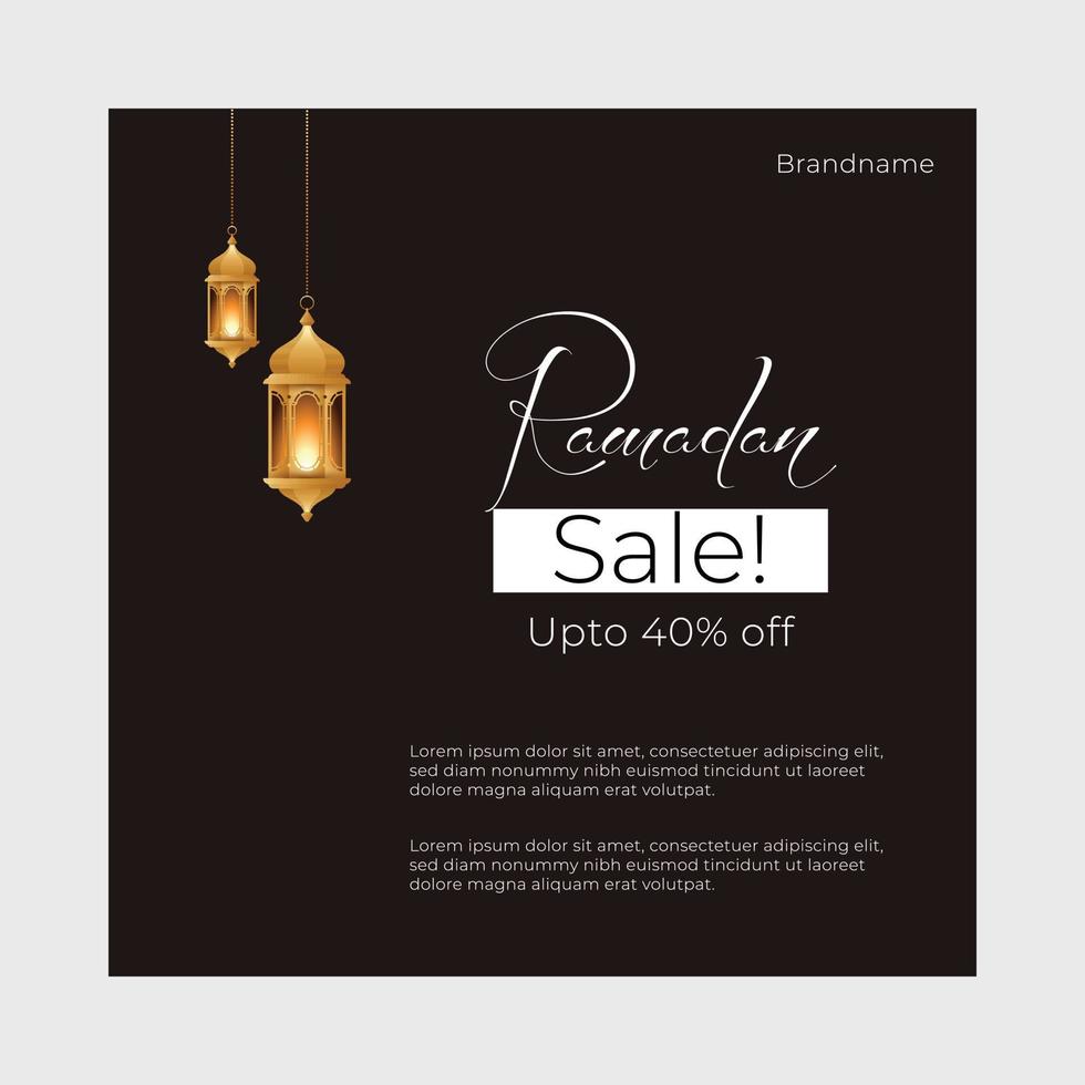 Print Ramadan super sale media post vector