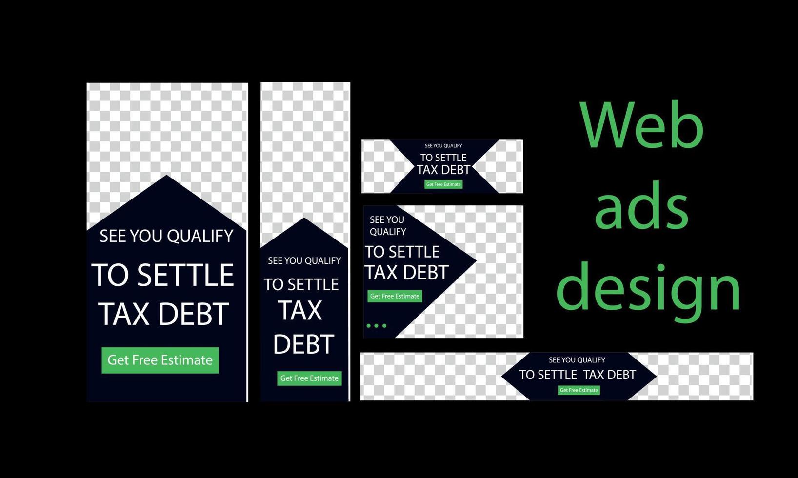 Tax day web add banner design template creative design vector