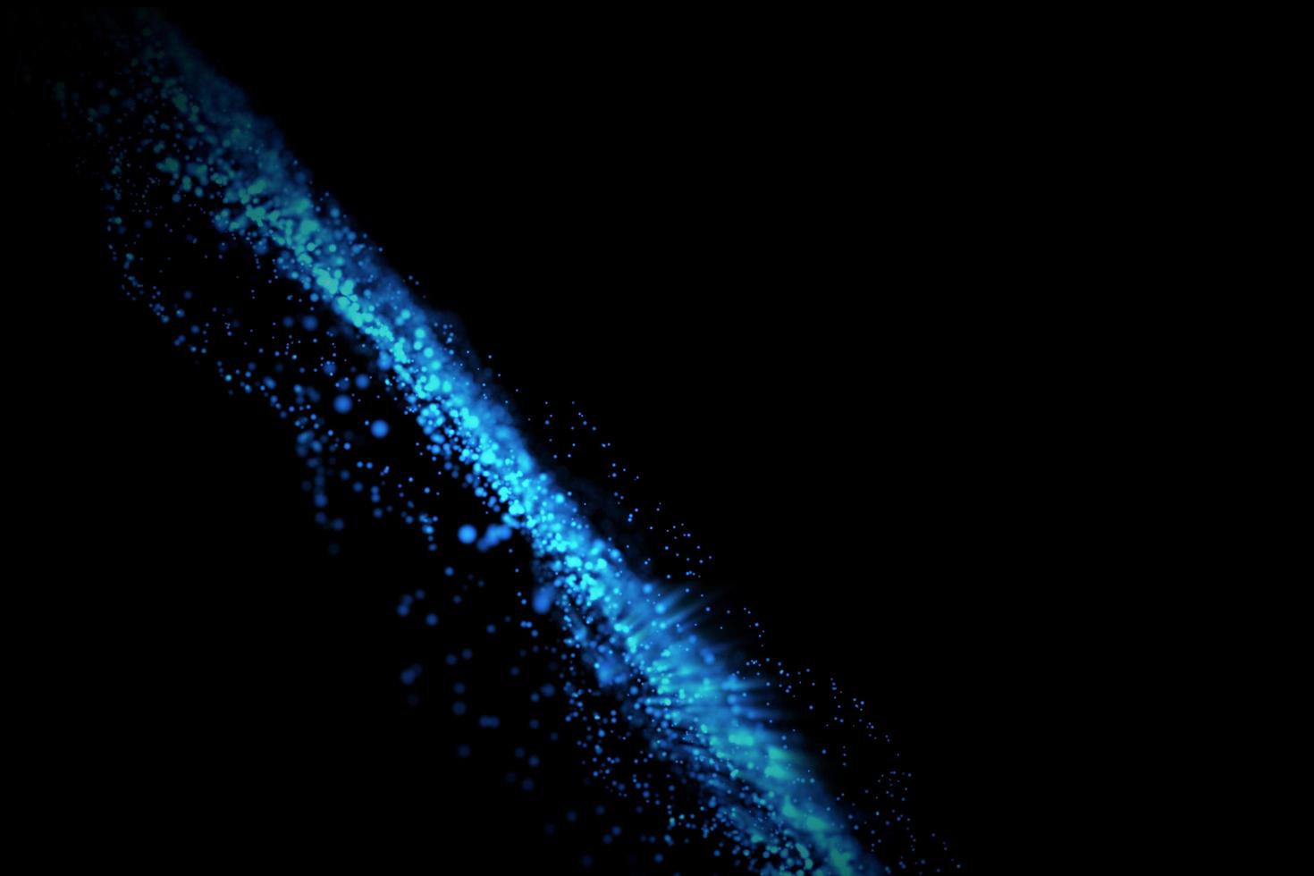 Abstract background fluiding particle with greenish color photo