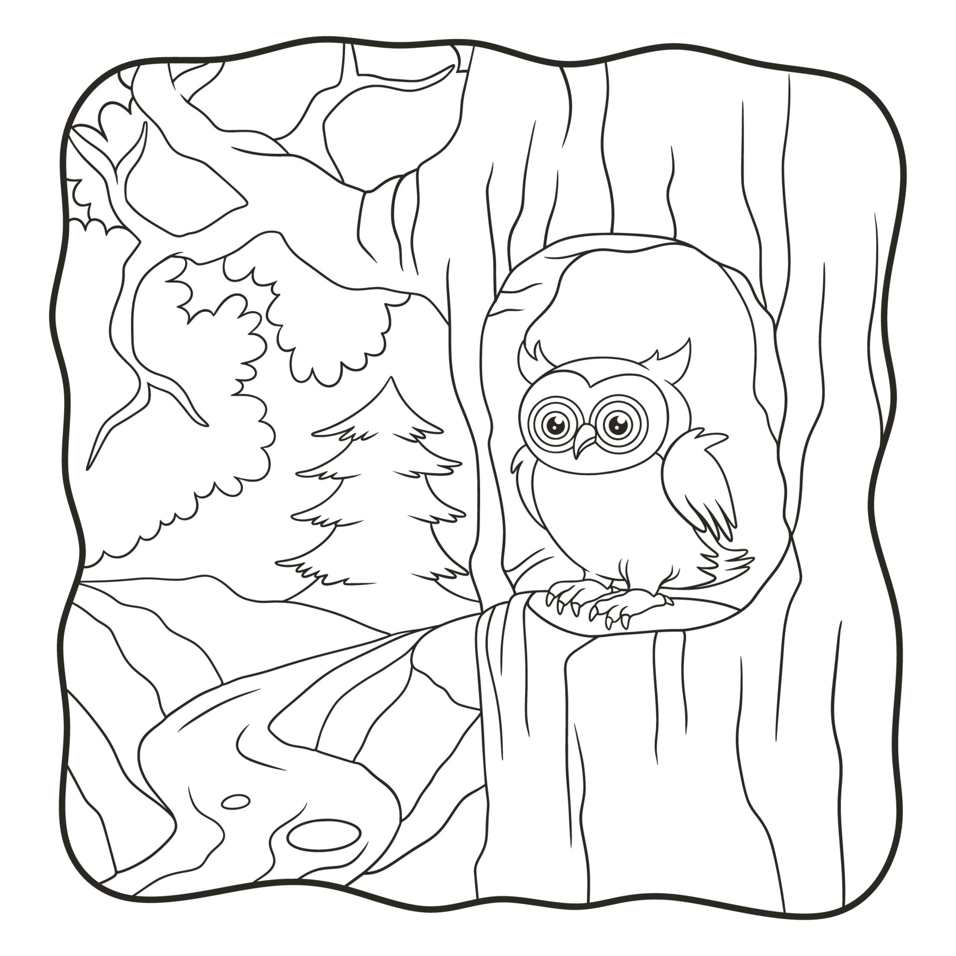 cartoon illustration owl is in front of his house book or page for kids black and white 6656054 Vector Art at Vecteezy cartoon illustration owl is in front of his house book or page for kids black and white 6656054 Vector Art at Vecteezy