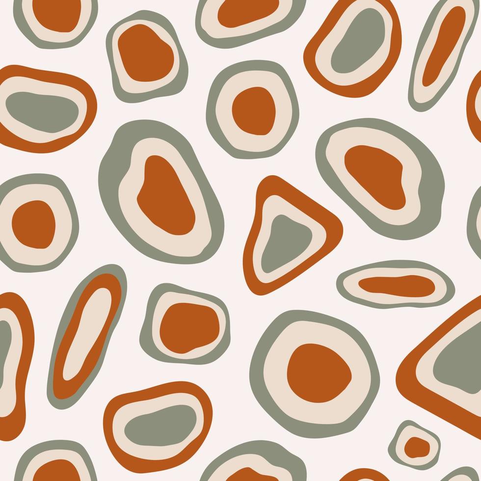 patrón abstracto moderno dibujado a mano de formas orgánicas coloridas sobre fondo pastel. collage creativo contemporáneo de patrones sin fisuras vector