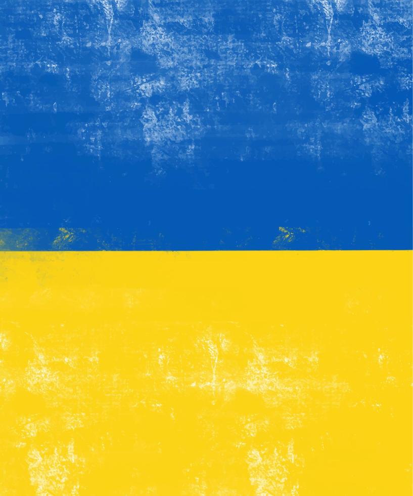 Ukraine republic vector icon symbol. Peace and war concept illustration. Official nationality Ukrainian people or flag label. Yellow and blue color for flag of Ukraine.