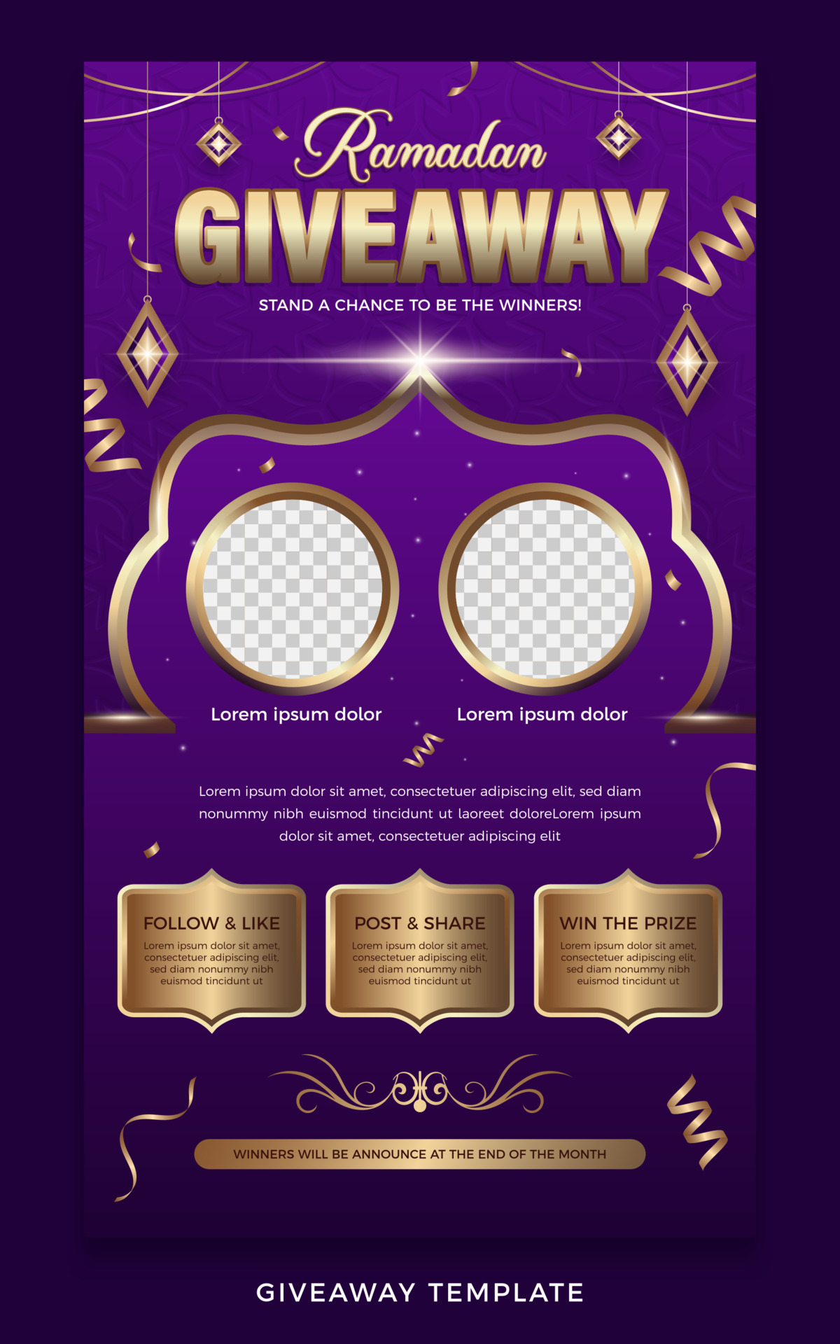 Ramadan giveaway poster template 6656474 Vector Art at Vecteezy Ramadan giveaway poster template 6656474 Vector Art at Vecteezy