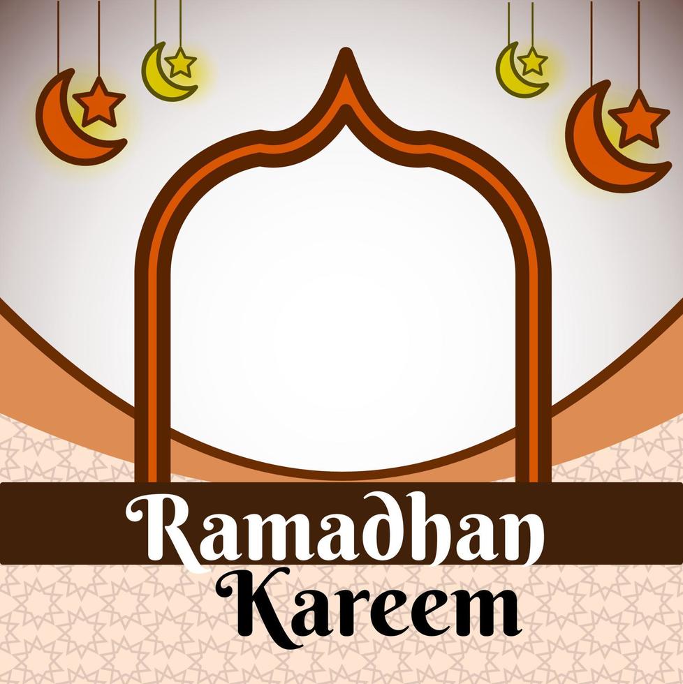 ilustración de ramadan kareem vector