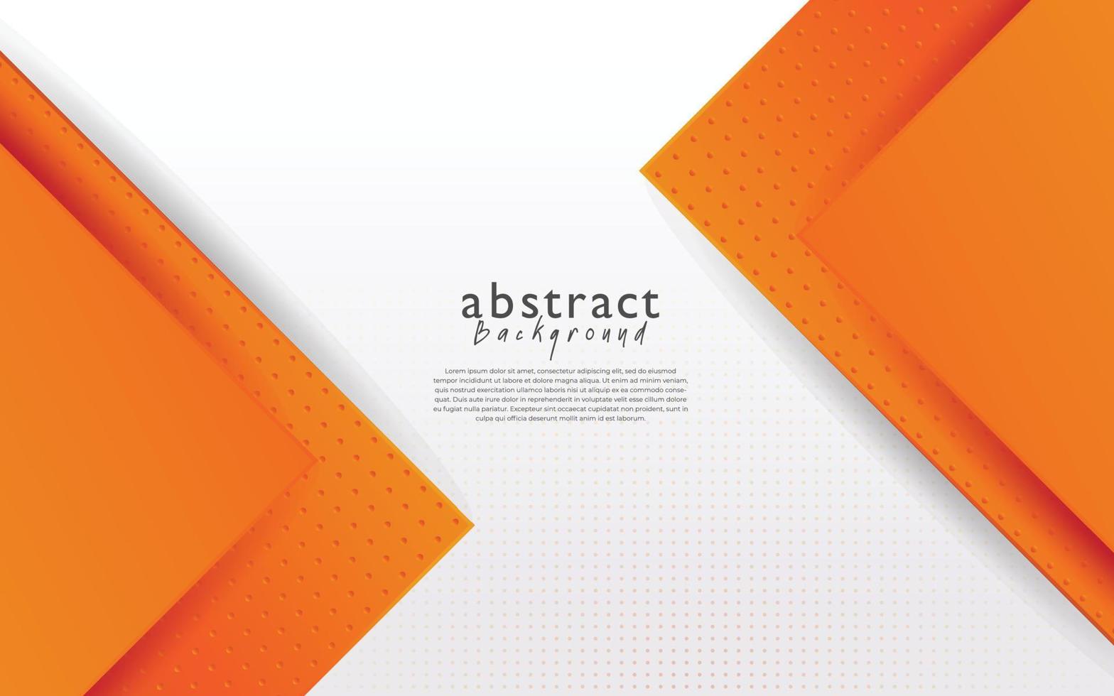 orange modern abstract background design vector