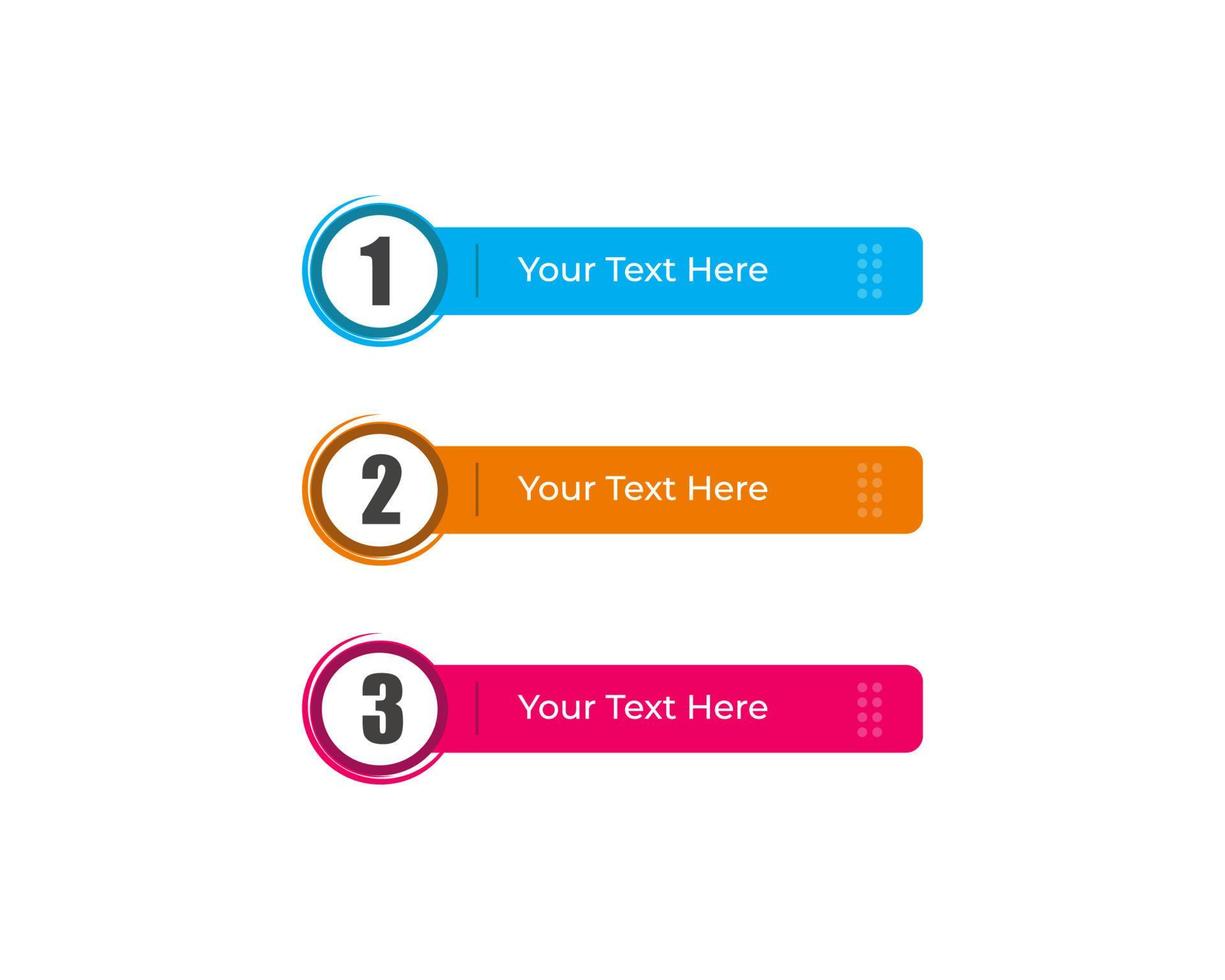 colorful lower thirds set template vector. modern, simple, clean style. flat design vector