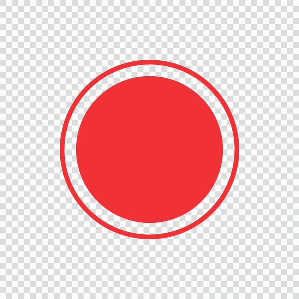 Screen record button isolated vector
