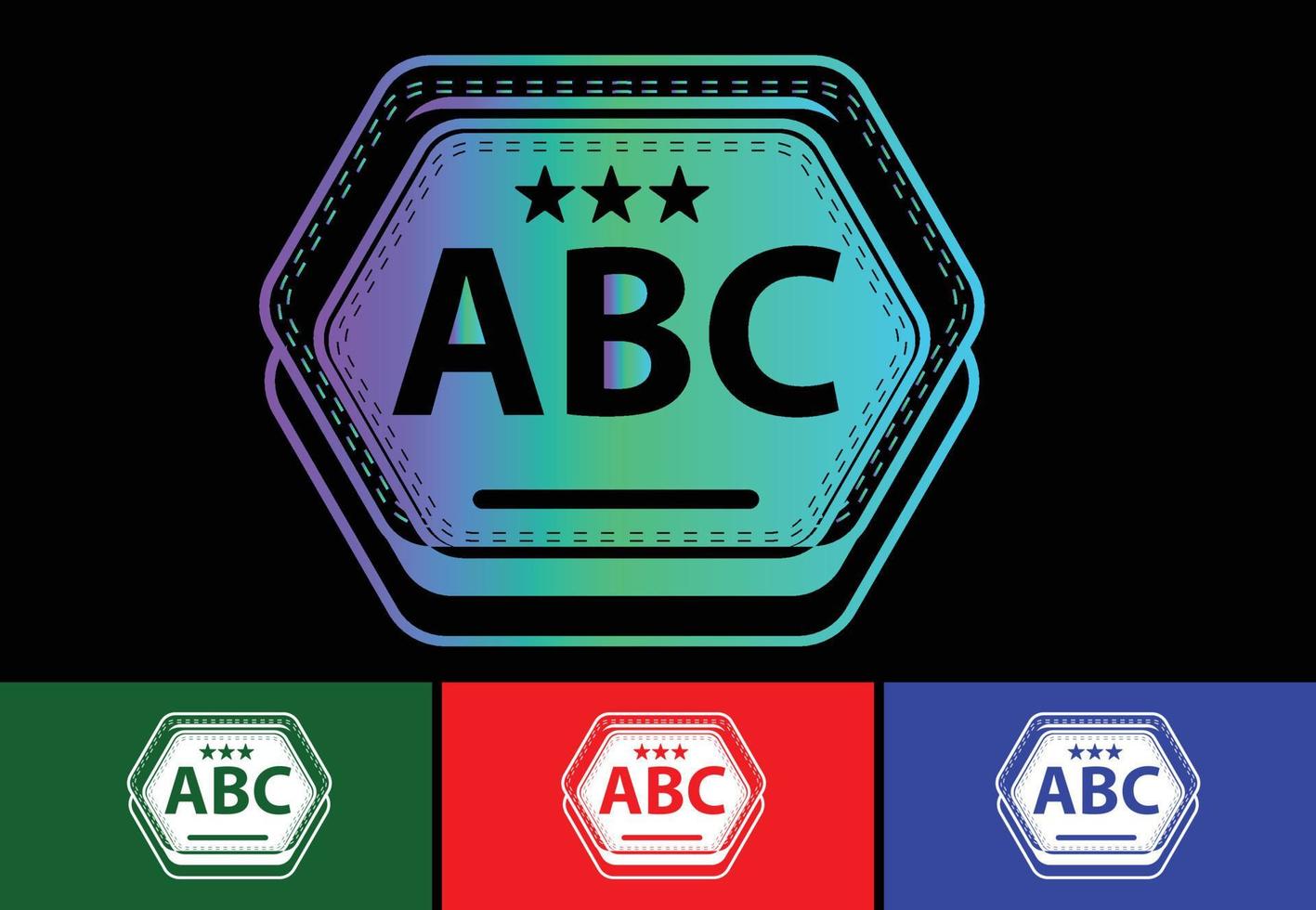 abc carta nueva plantilla de diseño de logotipo e icono vector