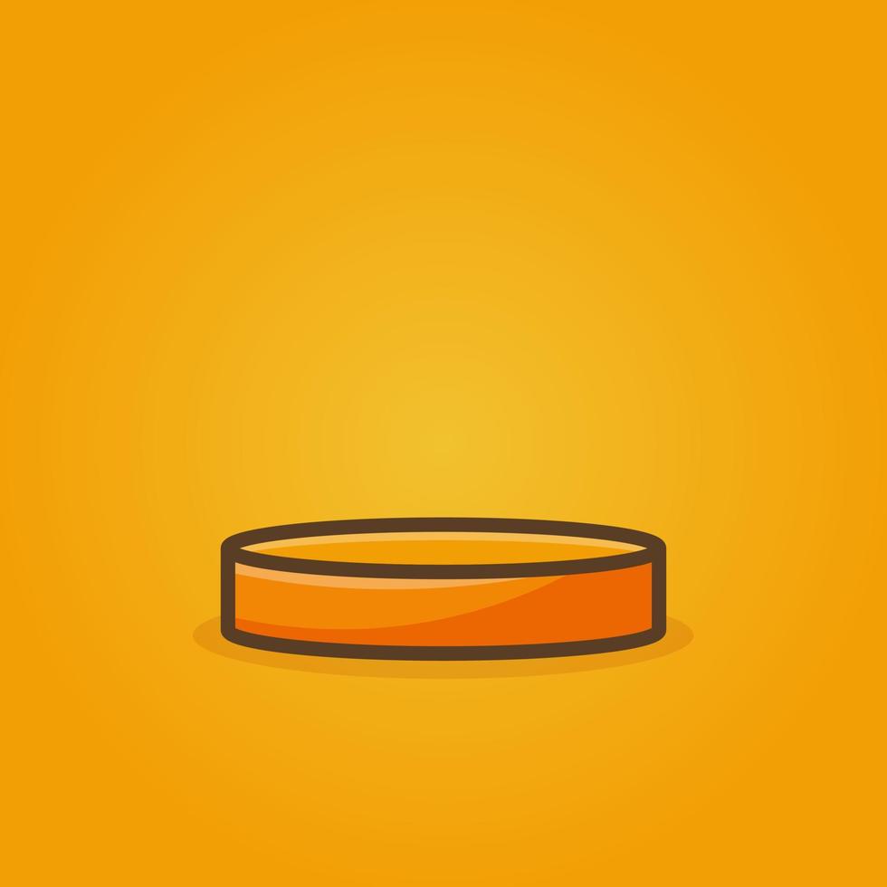 single product display displays podium cartoon vector isolated object
