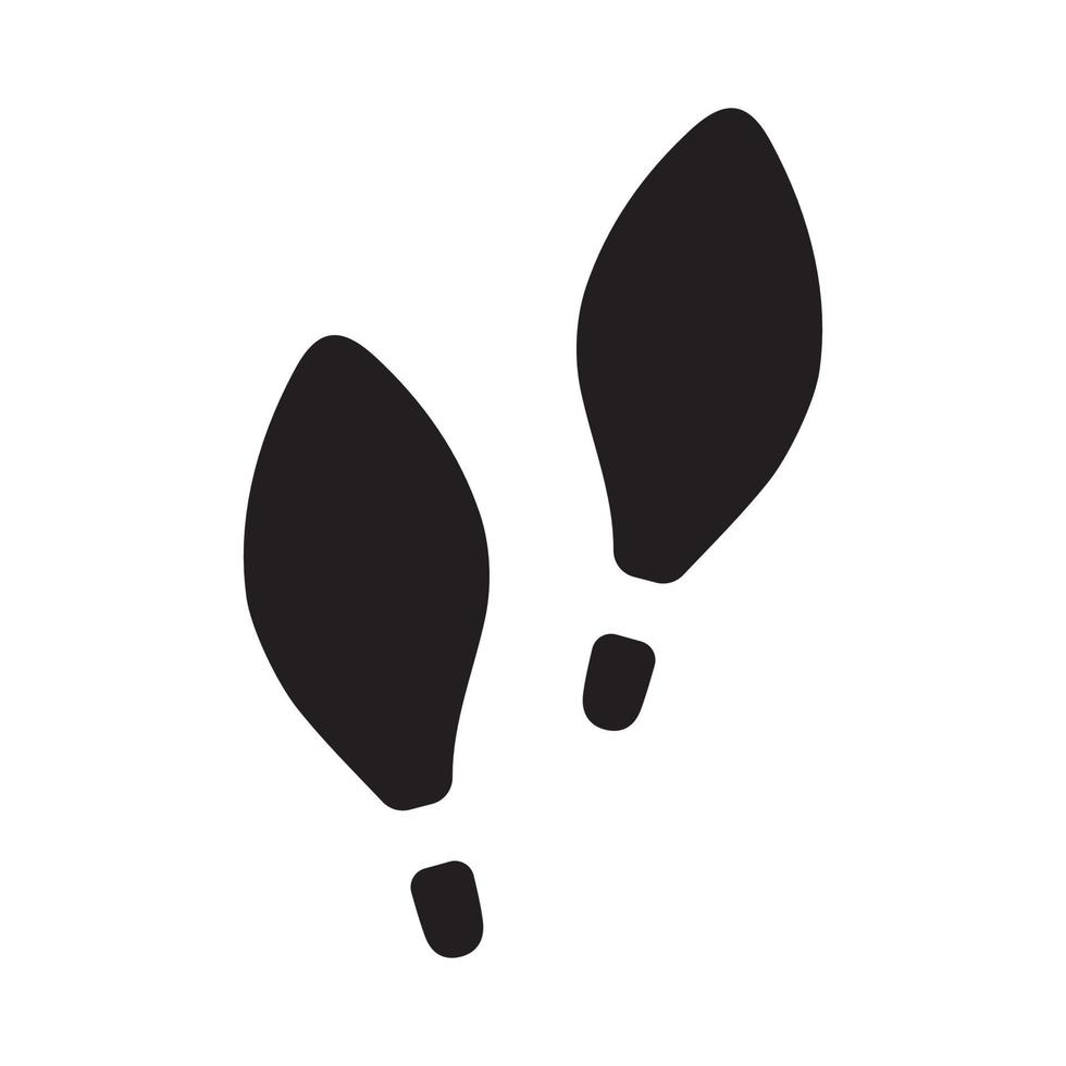 Wooman shoes footprint icon . Vector illustration