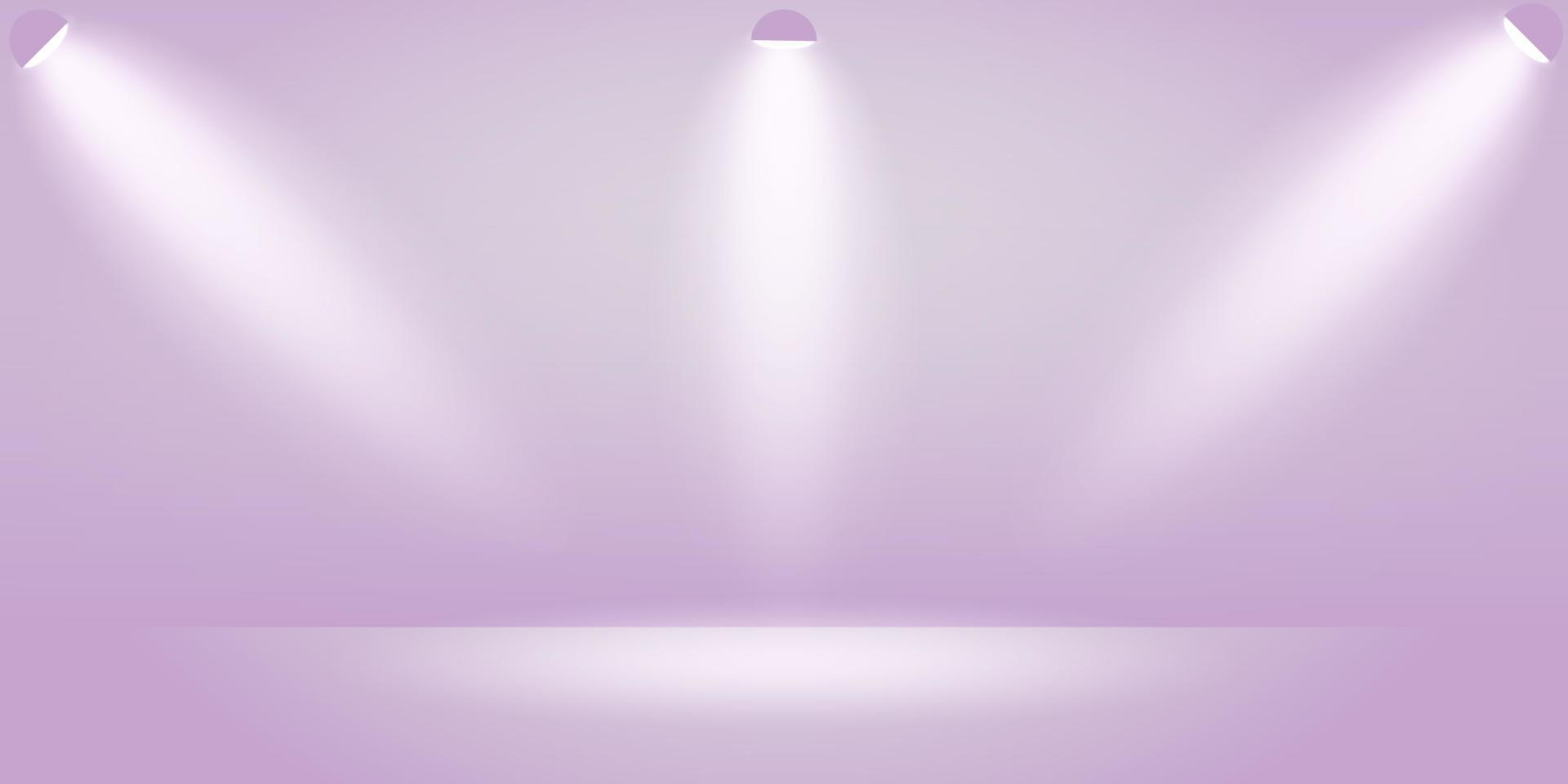 Lilac pastel background with empty space for text or advertising product presentation. Empty studio minimal vector background. Purple vector background banner.