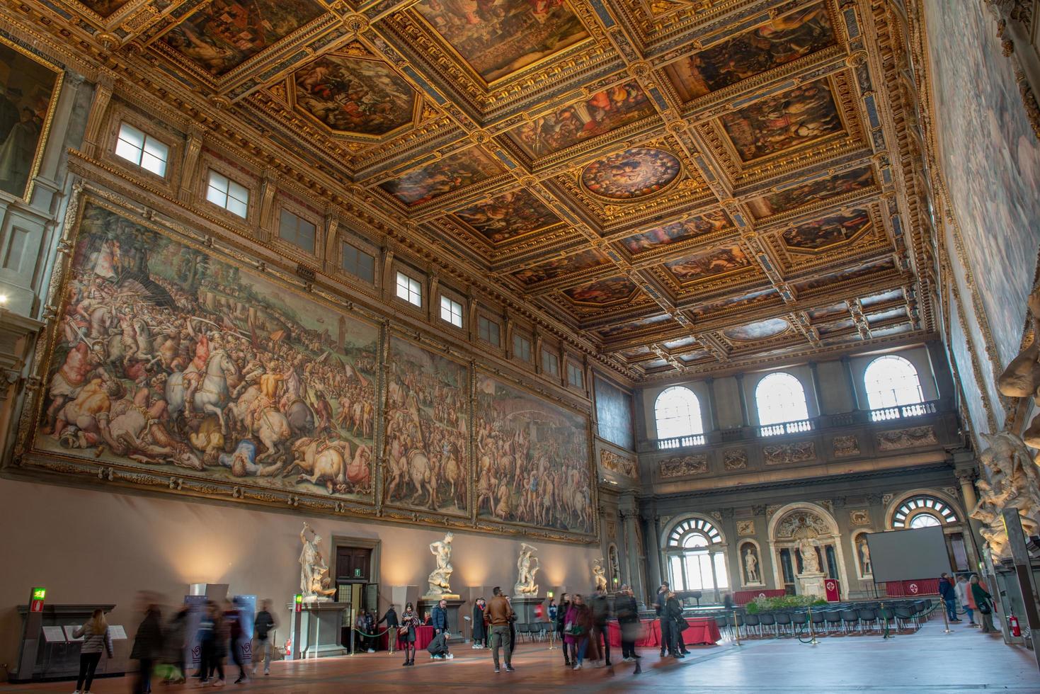 Florence Italy 2020 Interior of the Palazzo Vecchio in Florence photo