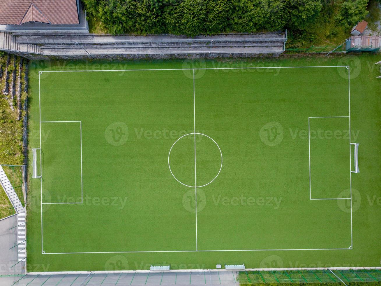 Sports center seen from above photo