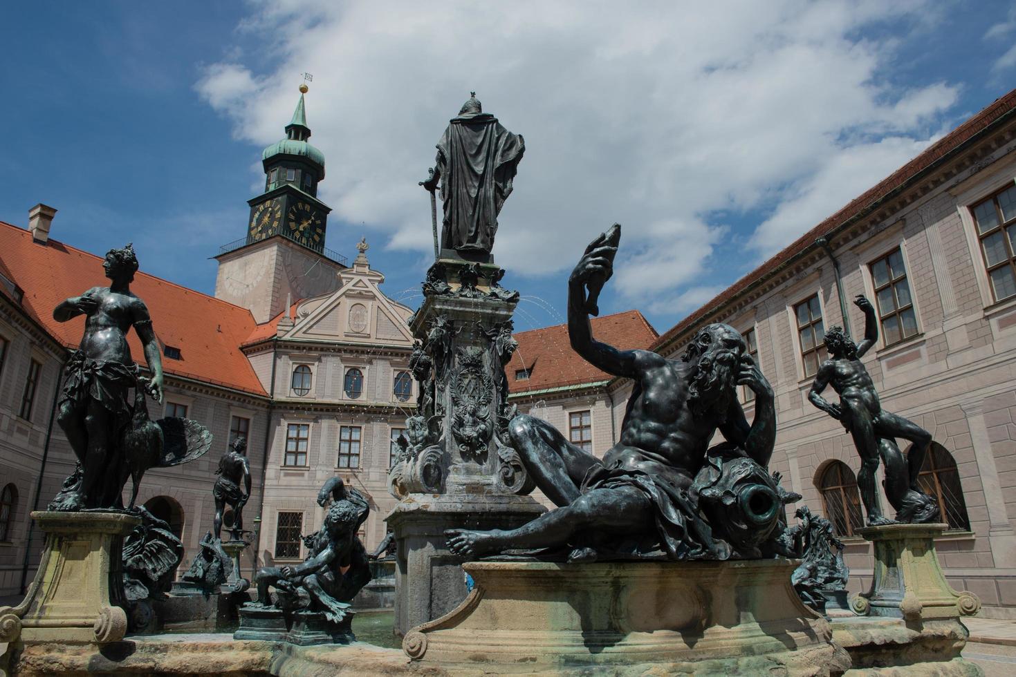 Munich Germany  2020 Marienplatz Mary's square is the real center of Munich one of the most loved places by Munich and tourists photo