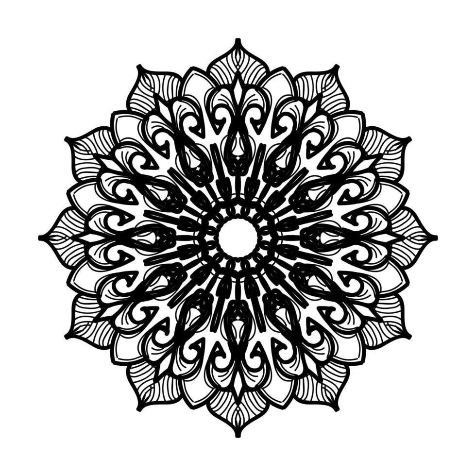 Hand drawn mandala. decoration in ethnic oriental  doodle ornament. vector