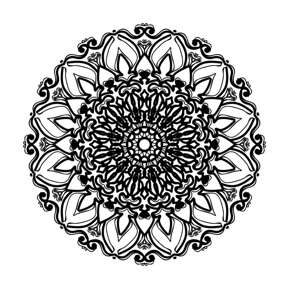 Hand drawn mandala. decoration in ethnic oriental  doodle ornament. vector