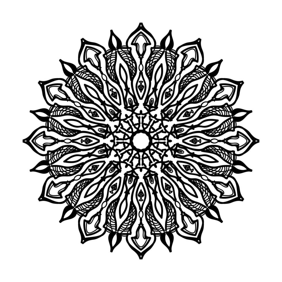 Hand drawn mandala. decoration in ethnic oriental  doodle ornament. vector