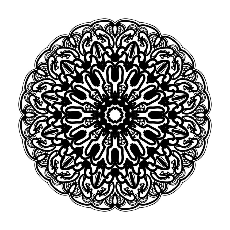 Hand drawn mandala. decoration in ethnic oriental  doodle ornament. vector