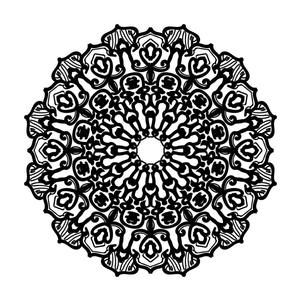 Hand drawn mandala. decoration in ethnic oriental  doodle ornament. vector
