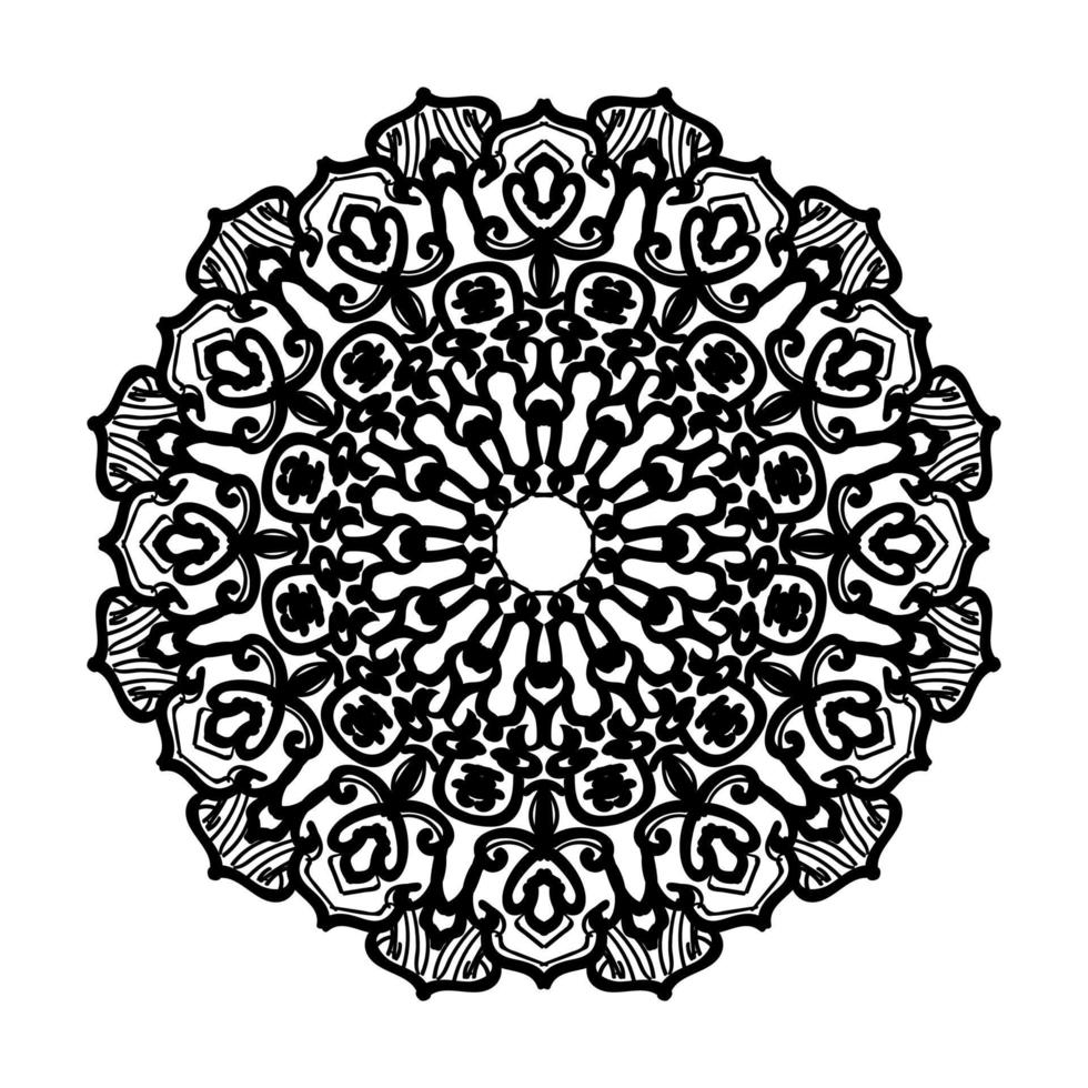 Hand drawn mandala. decoration in ethnic oriental  doodle ornament. vector