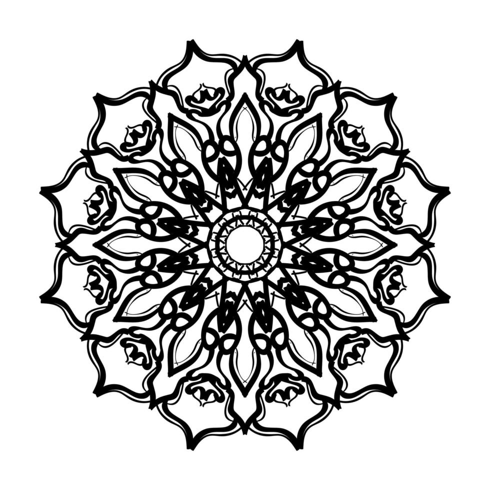 Hand drawn mandala. decoration in ethnic oriental  doodle ornament. vector